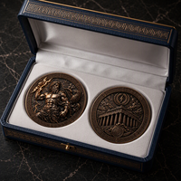 Moneda Conmemorativa Personalizada 3D de Zeus, Dios Griego, en Bronce Antiguo, con Relieve Alto, Moneda de Desafío de Leyendas Míticas para Colección y Regalo
