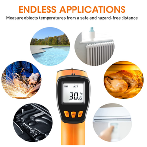 -50C ~ 400C công nghiệp kỹ thuật số laser IR Hồng ngoại nhiệt độ mét nhiệt độ điện tử Súng Nhiệt kế cho nhà bếp - Product Image 6