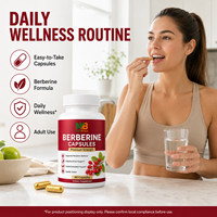 Formule personnalisée directe d'usine, berbérine avec cannelle de Ceylan, capsules anti-inflammatoires à base de berbérine