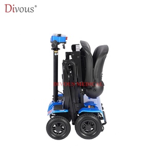 Automatic Folding Mobility Scooter Electric Foldable Scooter Quick Remote Folding Mobility Scooter Portable for <b>Elderly</b> - Product Image 3