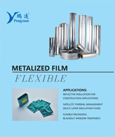 Film réfléchissant de surface en aluminium laminé sur plastique PP PE PET / PET métallisé, personnalisé, pour isolation thermique EPE