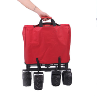 Nouveau produit 2023 chariot pliable Portable pour jardin, Camping, plage, poussette, chariot avec poignée réglable