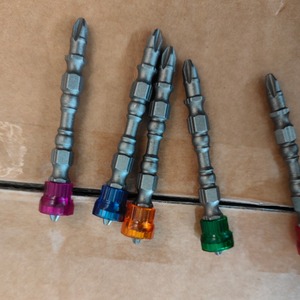 5 uds., vástago hexagonal de 1/4 pulgadas, juego de destornilladores eléctricos para paneles de yeso, destornillador magnético, broca, cabeza cruzada PH2, puntas de destornillador magnético - Product Image 6