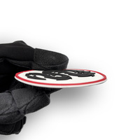 Patch PVC étanche circulaire et en forme de serpent, série Zodiaque, avec motifs magiques, à pression hermétique, pour sacs à dos et casquettes de sport