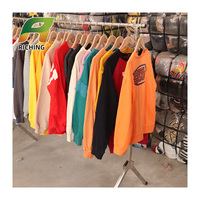 Hoodie bekas, Hoodie stok kelas atas untuk pria musim gugur musim dingin, jaket hoodie bekas bisnis bermerek