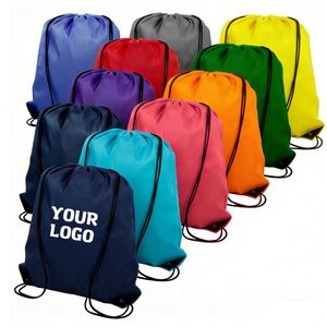 Custom Sports Fitness Mountaineering Shoes Books Grocery Storage <b>Backpack</b> Multi-Color <b>Drawstring</b> Polyester Bag - Product Image 1