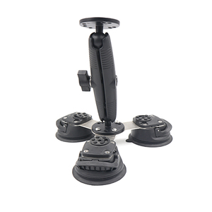 Ventosas de Vidrio de Alta Resistencia con Diámetro de Bola de 1'' y Brazo de Aluminio de Doble Encaje de 17 cm + Base de Bola Redonda - Product Image 1