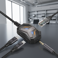DS5 DS4 Expansion Dock Station Tipe C Adaptor Optimal untuk Gaming Kualitas Suara Luar Biasa 60W Mendukung Pengisian Cepat Stok Tersedia