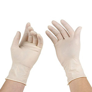 Gants d'examen jetables en latex sans poudre, épaisseur 5 MIL, longueur 24 CM, bord coupé, manchette lisse, usage général, fabriqués en Malaisie - Product Image 2