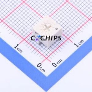 Résistance/potentiomètre réglable SMD 3361P-1-103, 6,9x7 mm (Résistance : 10 kOhm) (Précision : 10 %) - Product Image 1