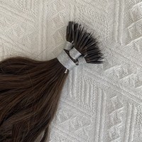 50 mèches d'extensions de cheveux naturels 100% humains, micro-anneaux, micro-liens, micro-perles, cheveux vierges Remy européens lisses