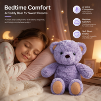 Juguete de Peluche Interactivo con IA, Muñeco Educativo con Respuesta de Voz, para Niños y Familia, Alivia el Estrés, Relleno de Algodón PP, ODM