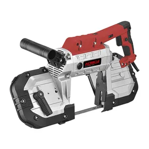 HM1141A Factory Price Multifunction Electric Hand Saw LED Lights Metal Cutting Band Saw Machine