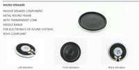 Haut-parleur rond de milieu de gamme FCE 40 mm 8Ω 1W pour interphone/sécurité/communication/appareil vocal intelligent