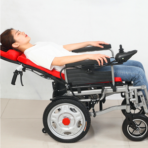 Fauteuil roulant électrique pliable portable léger en aluminium avec batterie au lithium pour handicapés - Product Image 6