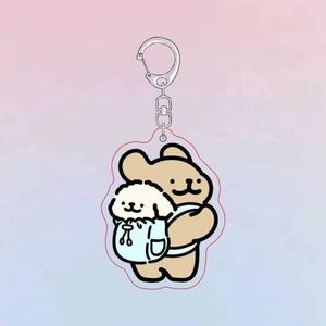 Wholesale Custom UV Printing Acrylic Charm <b>Keychains</b> with Logo Transparent Cartoon <b>Anime</b> Design Lightweight Hard-Wearing - Product Image 4