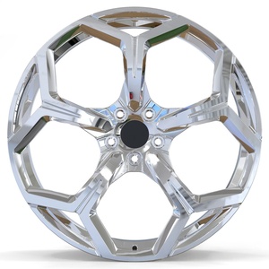 定制锻造合金轮毂 17 24 英寸一体式 5x112 5x114 5x120 乘用车轮圈 适合宝马、奥迪、保时捷、兰博基尼 - Product Image 1