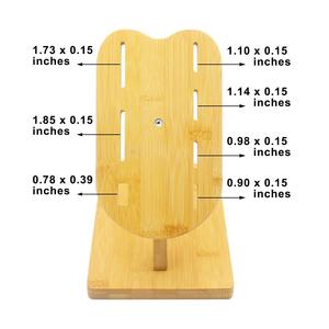 <b>Wooden</b> Knife Holder 35pcs Capacity Durable Kitchen Knife Rack Storage <b>Block</b> - Product Image 4