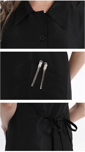 Su misura impermeabile Sexy <span class=keywords><strong>parrucchiere</strong></span> bellezza barbiere spa uniforme <span class=keywords><strong>da</strong></span> salone gilet per <span class=keywords><strong>donna</strong></span> 3750 - Product Image 6