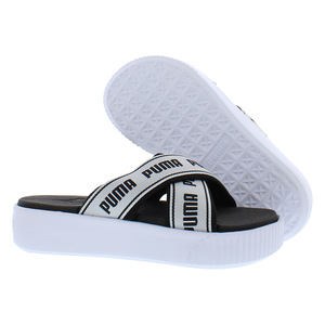 Per Puma da donna con plateau Slide scarpe taglia 10.5 colore bianco/nero - Product Image 3