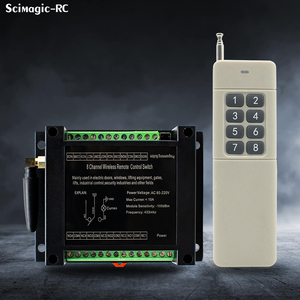 433MHZ AC 85V-220V 8CH RF Wireless <strong>Remote</strong> <strong>Control</strong> Switch <strong>Remote</strong> <strong>Control</strong> <strong>System</strong> Receiver Industrial Transmitter 8CH Relay - Product Image 4