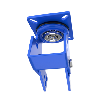 Hoch leistungs feder Stoß dämpfende Rollen <span class=keywords><strong>5</strong></span> Zoll 6 Zoll 8 Zoll Weiß Polyurethan-Doppel lager mit hoher Elastizität und Bremse - Product Image 6