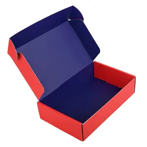 Caja de envío dura personalizada para ropa de vestir cajas de envío de cartón corrugado