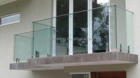 Colliers de serrage en acier inoxydable YL METAL pour balustrades en verre, balcons modernes, escaliers, clôtures de piscine, bricolage extérieur