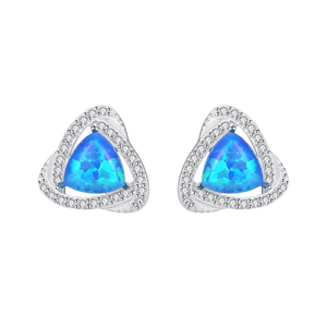 Iced Out Angel <b>Stud</b> Earrings Clear CZ Hip Hop Jewelry Sparkling Wing Drop Earrings for Women Men Party Streetwear Gift - Product Image 1