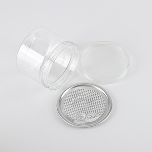 100g 200g Wholesale Factory Hot Sale Transparent PET Dessert Containers with Lids Cake plastic Jar for Mousse Cake Pudding