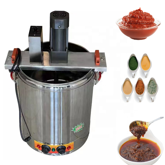 DEMAN No Paste Bottom 20L Small Automatic Stirrer Electric Heating Sauce Cooking Mixer Stir-frying Boiling Pot 110V/220V 1 Year