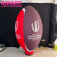 Base décorée gonflable pour le rugby, pour match de football