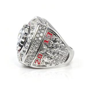 Anillo de Hip Rock del Campeonato de los Chicago Black Hawks <span class=keywords><strong>2013</strong></span>, Personalizado al por Mayor, con Siete Bolas, Unisex, Aleación de Plata 925, Chapado en Plata, con Cristal - Product Image 4