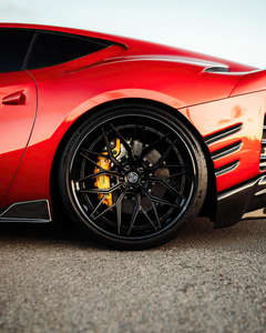 2 Piezas de Rines Personalizados Cóncavos Negros Mate de 5x112 5x114.3 5x120 para Ferrari Lamborghini - Product Image 3
