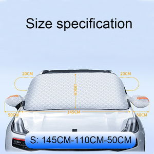 MESOROCK protecteur de <span class=keywords><strong>pare</strong></span>-<span class=keywords><strong>brise</strong></span> de voiture épaissi anti-neige/gel magnétique pour la couverture de <span class=keywords><strong>pare</strong></span>-<span class=keywords><strong>brise</strong></span> universelle d'hiver - Product Image 4