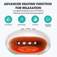 Machine de massage de la paume des mains par vibration sans fil Mini masseur de main à compression d'air avec chauffage des doigts et de la paume