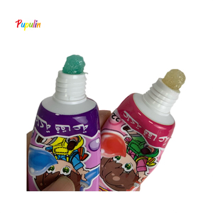 Gomme à bulles liquide avec saveur <span class=keywords><strong>de</strong></span> fraise et <span class=keywords><strong>de</strong></span> raisin pour mâcher des bonbons dans des tubes avec couvercles - Product Image 2