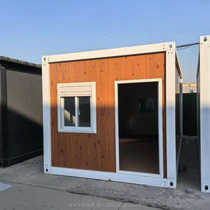 Casa contenedor prefabricada modular portátil con estructura de acero de perno moderno, diseño plegable barato para uso en <span class=keywords><strong>apartamentos</strong></span>, hoteles y villas - Product Image 1