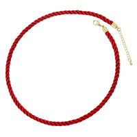 Collier en corde tressée colorée fait main en gros, chaînes en corde de soie torsadée, collier en cordon coloré DIY
