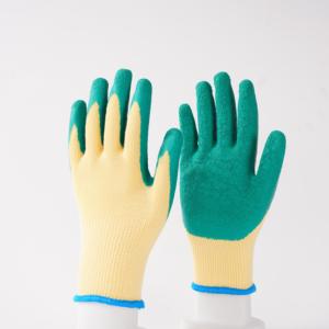 Gants enduits de <span class=keywords><strong>latex</strong></span> de doublure de coton de Chine Gants enduits de <span class=keywords><strong>latex</strong></span> <span class=keywords><strong>orange</strong></span> - Product Image 2