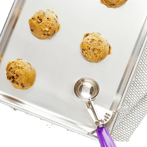 Cuchara Grande Ecológica de Acero Inoxidable para Helado con Mecanismo de Presión para Galletas, Chocolate y Bolas en Forma de Cubo - Product Image 2