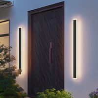 Applique murale LED extérieure longue et personnalisée en fer, étanche, 35W, moderne, blanc chaud, éclairage en bande