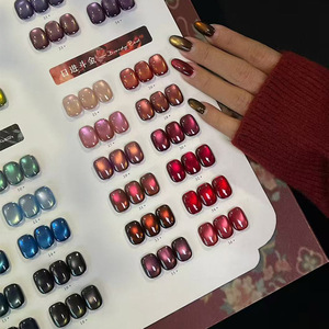 Gel à ongles effet œil de chat 36 couleurs 15ml sans TPO ni HEMA avec présentoir magnétique, à retirer par trempage UV LED, logo personnalisé, vernis gel professionnel pour salon - Product Image 3