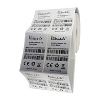 Etiquetas Autoadhesivas de Alta Calidad, Tamaño A4, Rollo de Papel Brillante para Impresoras de Inyección de Tinta y Láser, Etiquetas de Código de Barras para Impresora