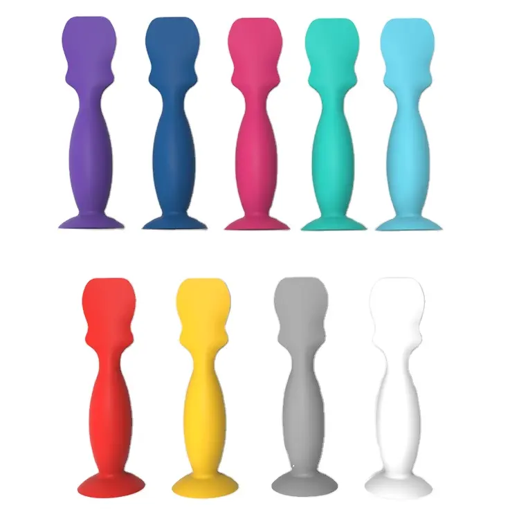 Brosse de sécurité en Silicone pour bébé avec Base d'aspiration, vente en gros d'usine