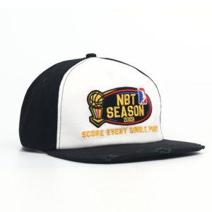 หมวกปักโลโก้ขายส่ง หมวกปักโลโก้แบบกำหนดเอง หมวกปีกแบนแบบ Snapback 5/6 แผง ทรงไม่แข็ง - Product Image 3