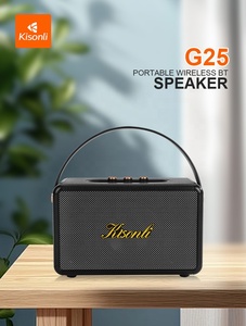 Kisonli K25 10W 1800mAh Haut-parleur sans fil avec sangle en cuir, son <span class=keywords><strong>HiFi</strong></span>, basses profondes, pour extérieur, AUX, TF, clé USB - Product Image 1