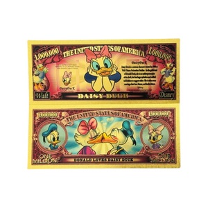 6 Diseños <span class=keywords><strong>de</strong></span> <span class=keywords><strong>Billetes</strong></span> Conmemorativos <span class=keywords><strong>de</strong></span> Anime Americano con Hoja <span class=keywords><strong>de</strong></span> Oro <span class=keywords><strong>de</strong></span> $1 Millón, Billete con Hoja <span class=keywords><strong>de</strong></span> Oro del Pato Donald - Product Image 3