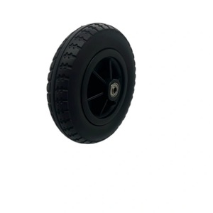 Roue en mousse de polyuréthane pour fauteuil roulant, pliable, pour camping, usage en chariot, 8 pouces avec motif de bande de roulement, durable et légère - Product Image 4