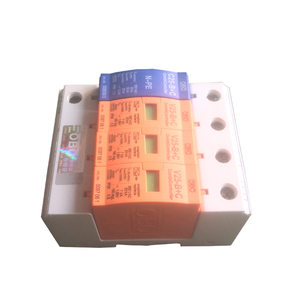 อุปกรณ์ป้องกันไฟกระชาก OBO (SPD) V25-B ป้องกันฟ้าผ่า + C 3 + T1 <span class=keywords><strong>NPE</strong></span>-385V + T2 4P 50kA IP20 1.5kV พลังงานสแตนเลส - Product Image 1